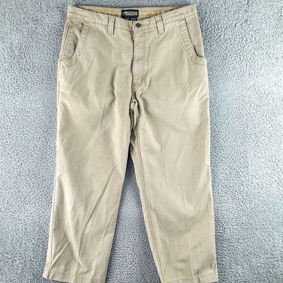 Mountain Khakis Original Mountain Pants‎ Mens 36 Tan Outdoor Camping Hike 35x28 - Picture 1 of 15